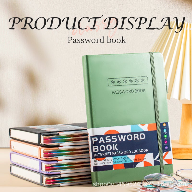 Explosions Strap Account Password Registration Book Internet Website Manager Log Multi-Function Record Book - Image 2